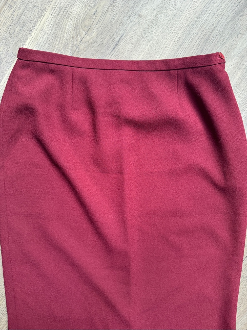 Vintage Karen Scott Burgundy Wine Maxi Skirt - Size 14 - Picture 2 of 13